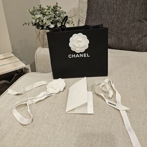 Authentic Chanel empty shopping bag set